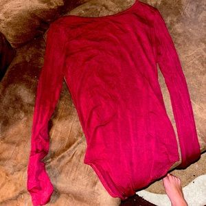 Forever 21 bodysuit red small